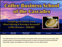 Tablet Screenshot of cascadecoffeeschool.com